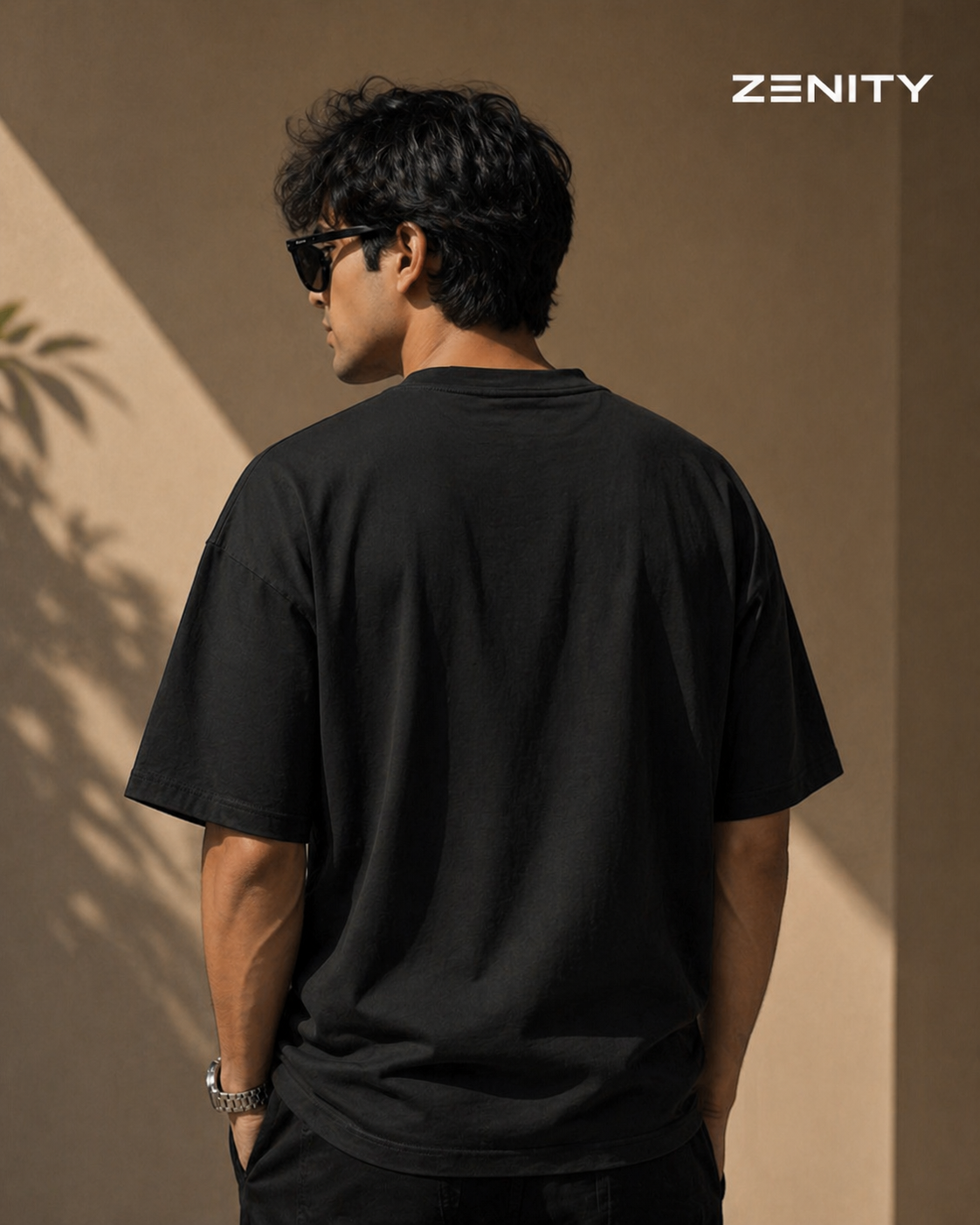 Premium Oversized Black T-Shirt – “No Noise Just Results” Minimal Streetwear